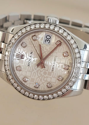 S/S and 18K W/G Ladies Rolex Datejust Reference 178384