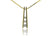 14K Yellow Gold Classic Bar Style Diamond Pendant