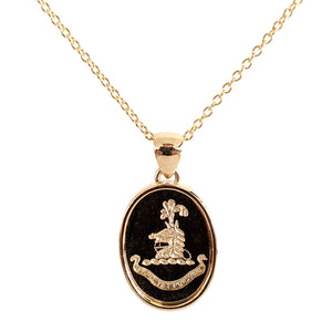 Custom Family Crest Pendant In Your Choice of Gold Carat and Colour