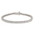 14K White Gold Semi-Bezel Set Diamond Tennis Bracelet