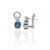 14K White Gold Tanzanite and Diamond French Back Earrings