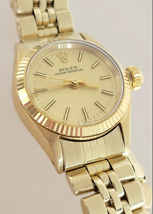 14K Y/G Ladies Rolex Oyster Reference 6719