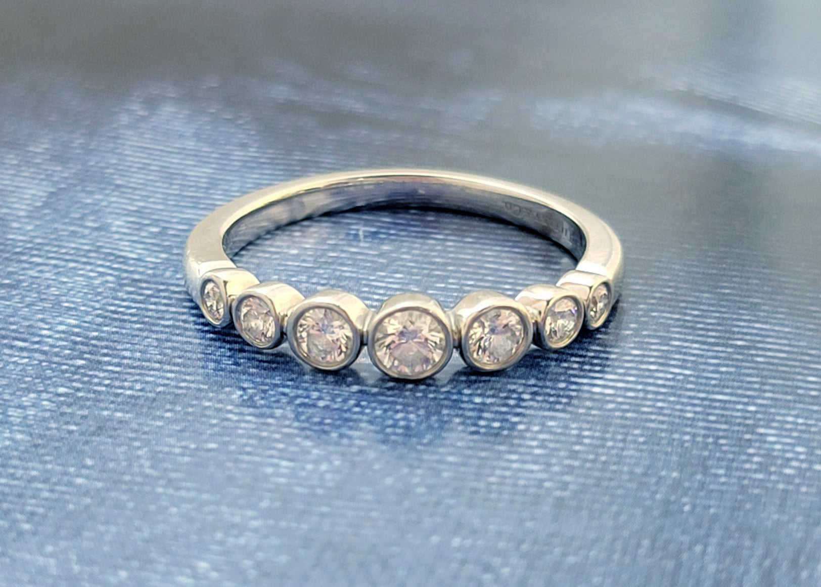Platinum Tiffany 7-Diamond Ring
