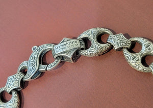 "Gerochristo" Sterling Silver ID Style Bracelet