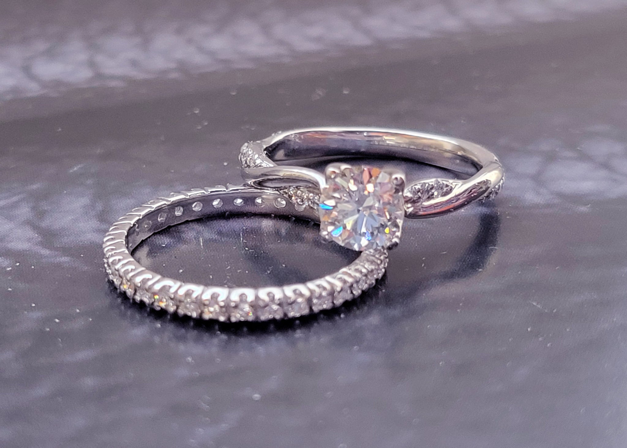 18K W/G Canadian Diamond Engagement Ring with Twisted Detail - Francis ...