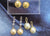 18K Y/G Yellow Diamond Stud Earrings with 2 Pearl Earring Jackets