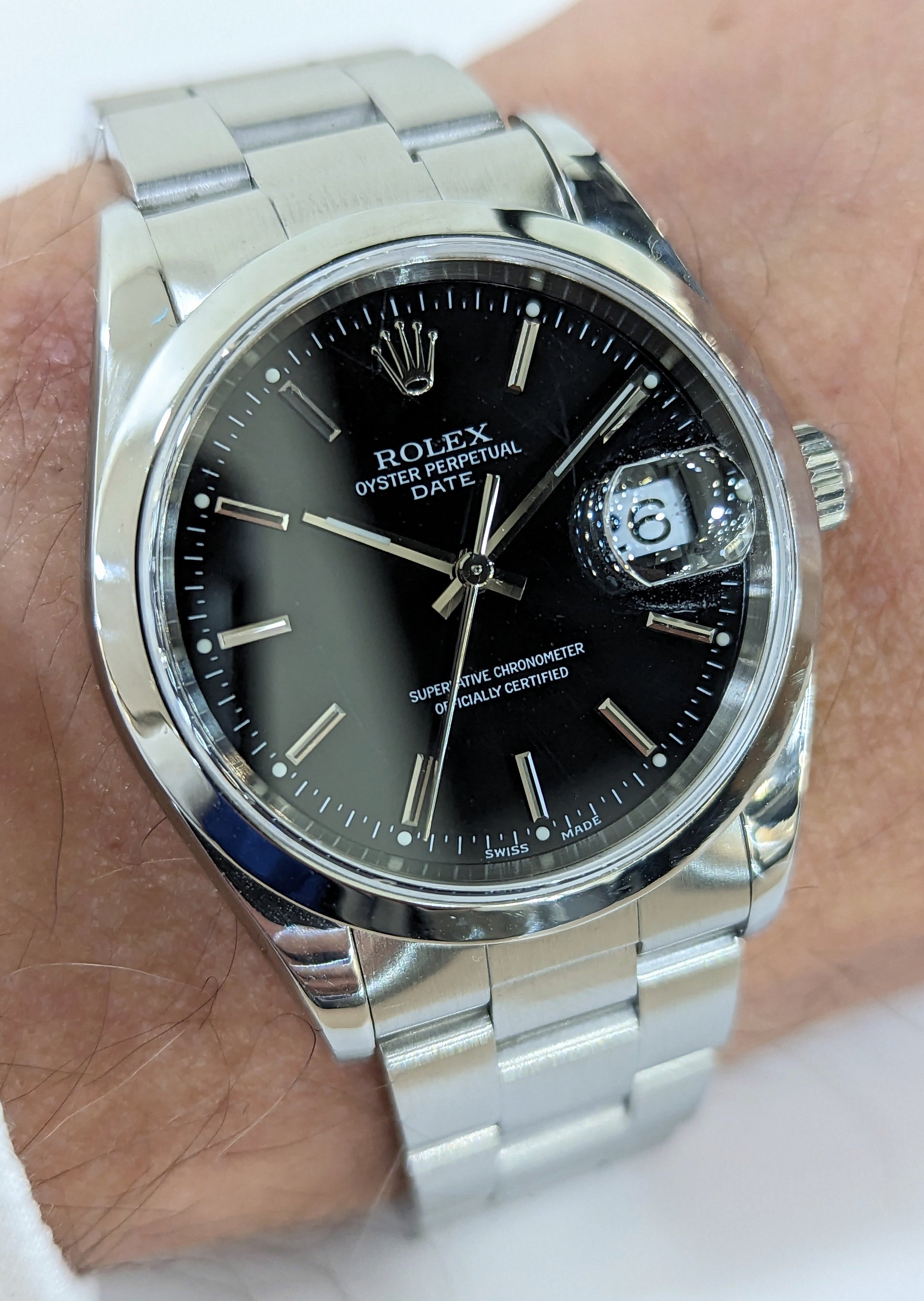 Rolex Date Black Dial Ref.15200 Stainless Steel