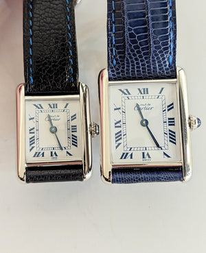 Cartier Tank Paris 925 Silver & Rhodium Wristwatch