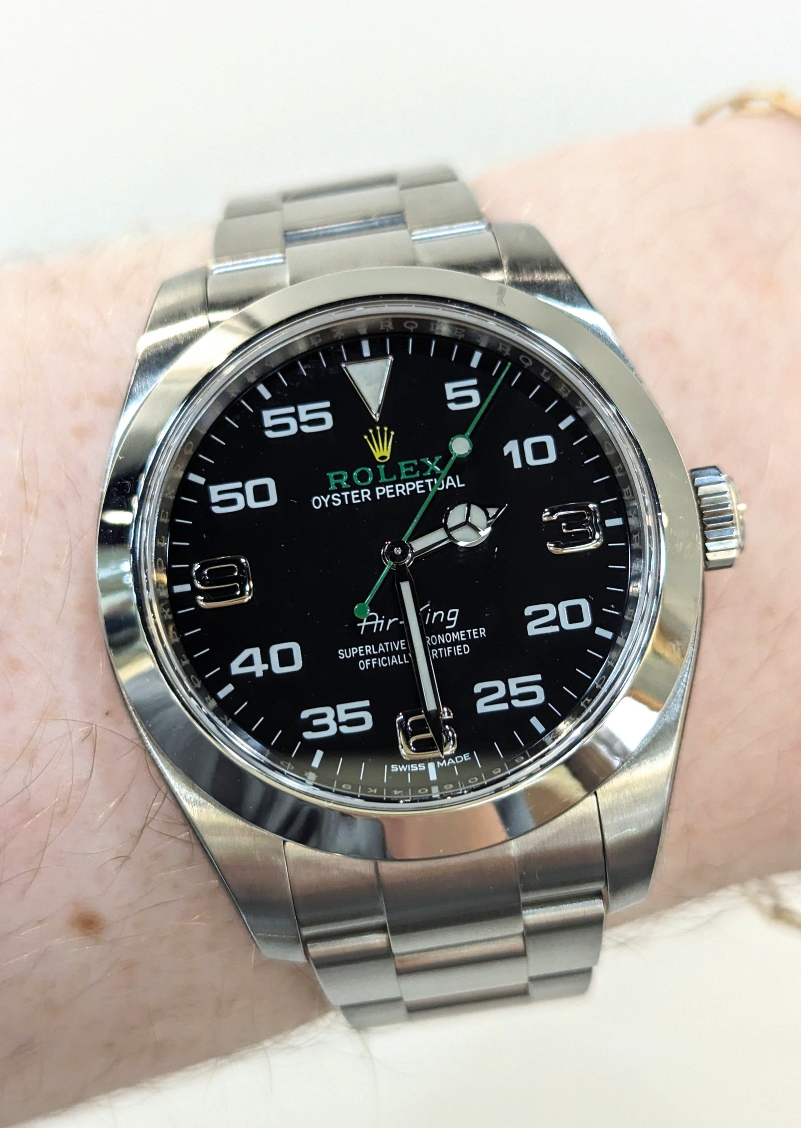 Rolex Air King Ref 116900 "Green" Discontinued Model