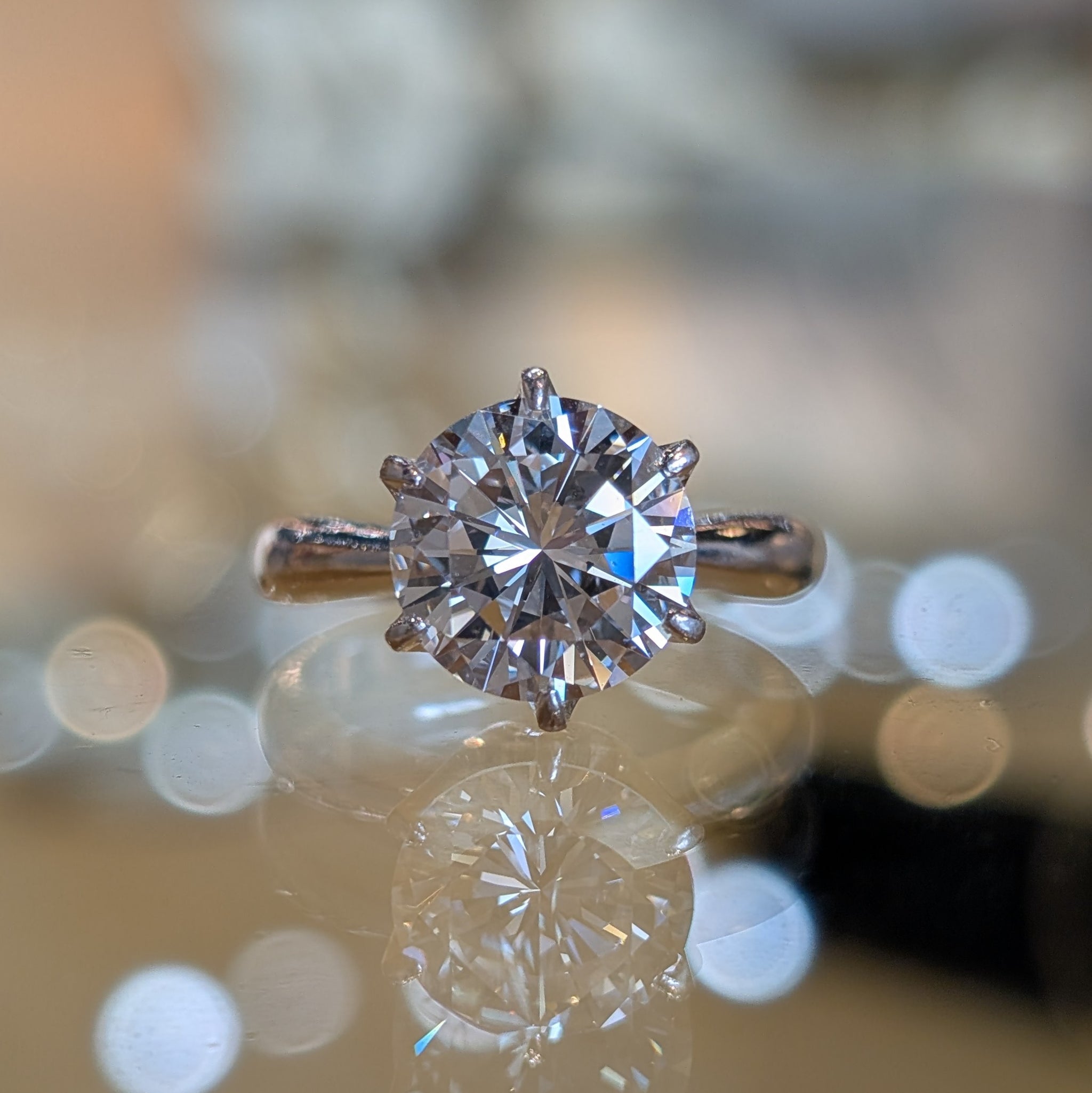Blue Rbc Diamond Stunning Natural RBC Diamond Ring 3.14cts - Platinum Setting - Francis ...