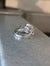 18k White Gold Vintage Natural 3-Diamond Engagement Ring