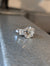 18k White Gold Vintage Natural 3-Diamond Engagement Ring