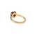 14k Yellow Gold Heart Shape Garnet Ring