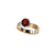 14K Yellow Gold 6-Claw Garnet Ring