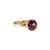 14k Yellow Gold Rhodolite Garnet Bezel Ring