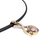 18K & Platinum Morganite Pendant on Rubber Necklace