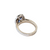 14k White Gold Blue Sapphire & Diamond Halo Ring