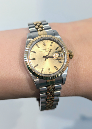 Stainless Steel & 18k Yellow Gold Ladies 26mm Rolex Datejust