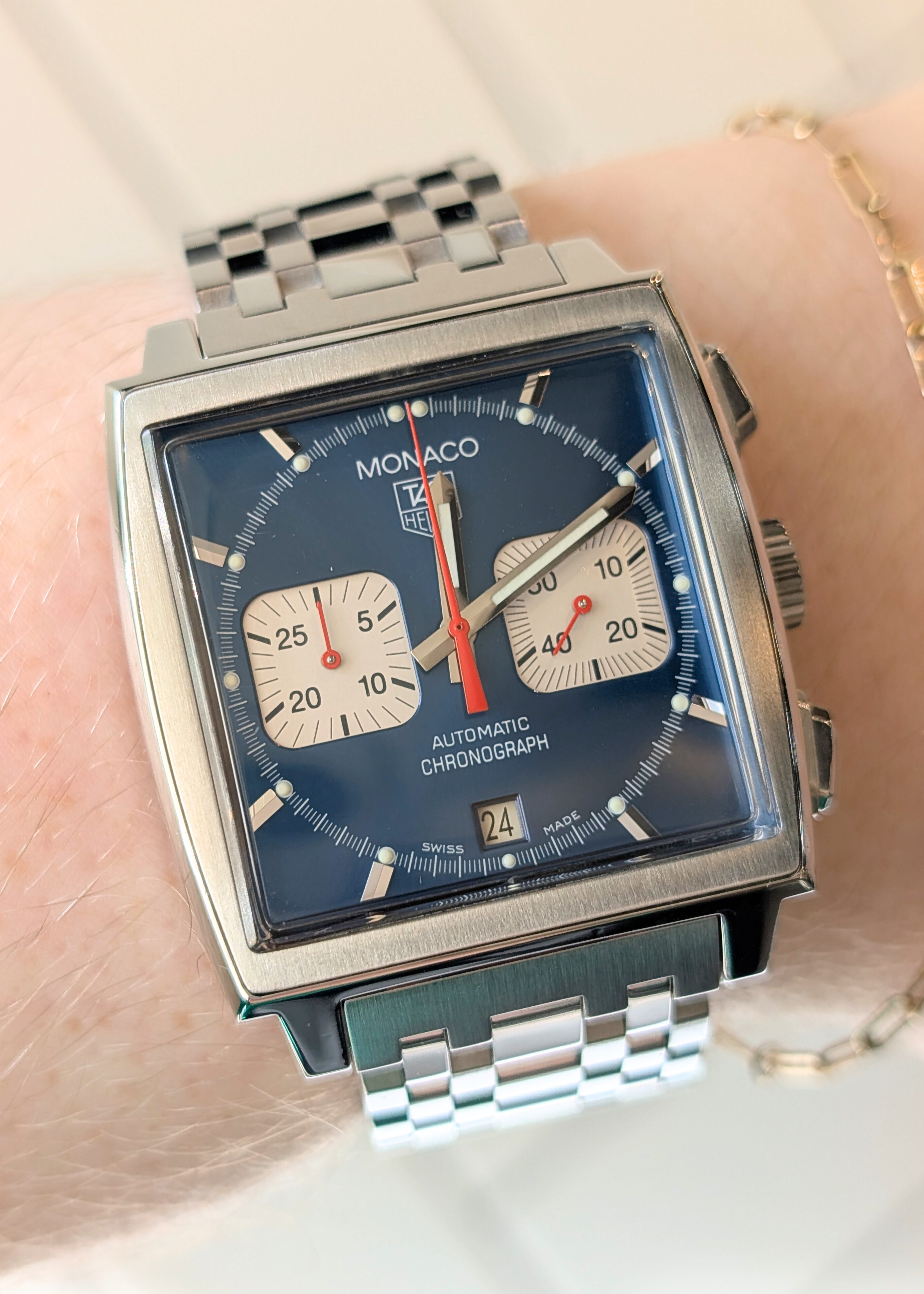 ゲッタウェイ　オリジナル·スコア　スティーヴ・マックィーン Tag Heuer Monaco 'Steve McQueen' Chronometer Automatic Watch