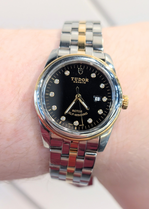 Tudor Glamour Ladies Two-Tone Wristwatch