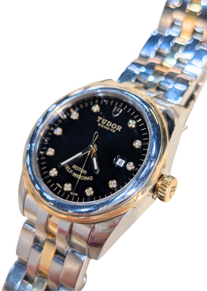 Tudor Glamour Ladies Two-Tone Wristwatch