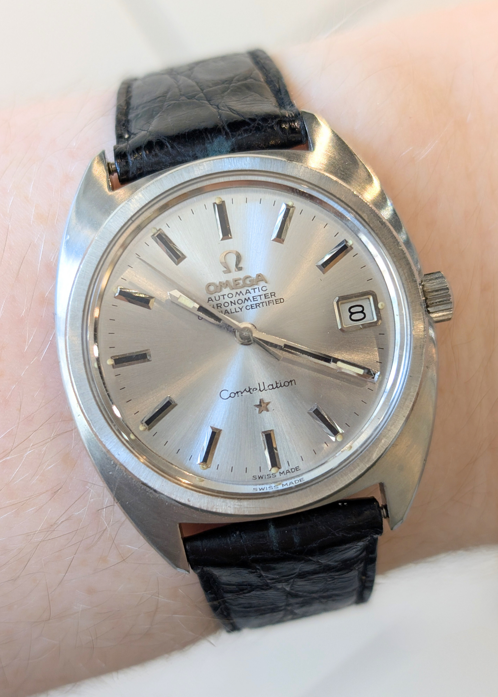 Omega Vintage Constellation C-Line Date Wristwatch