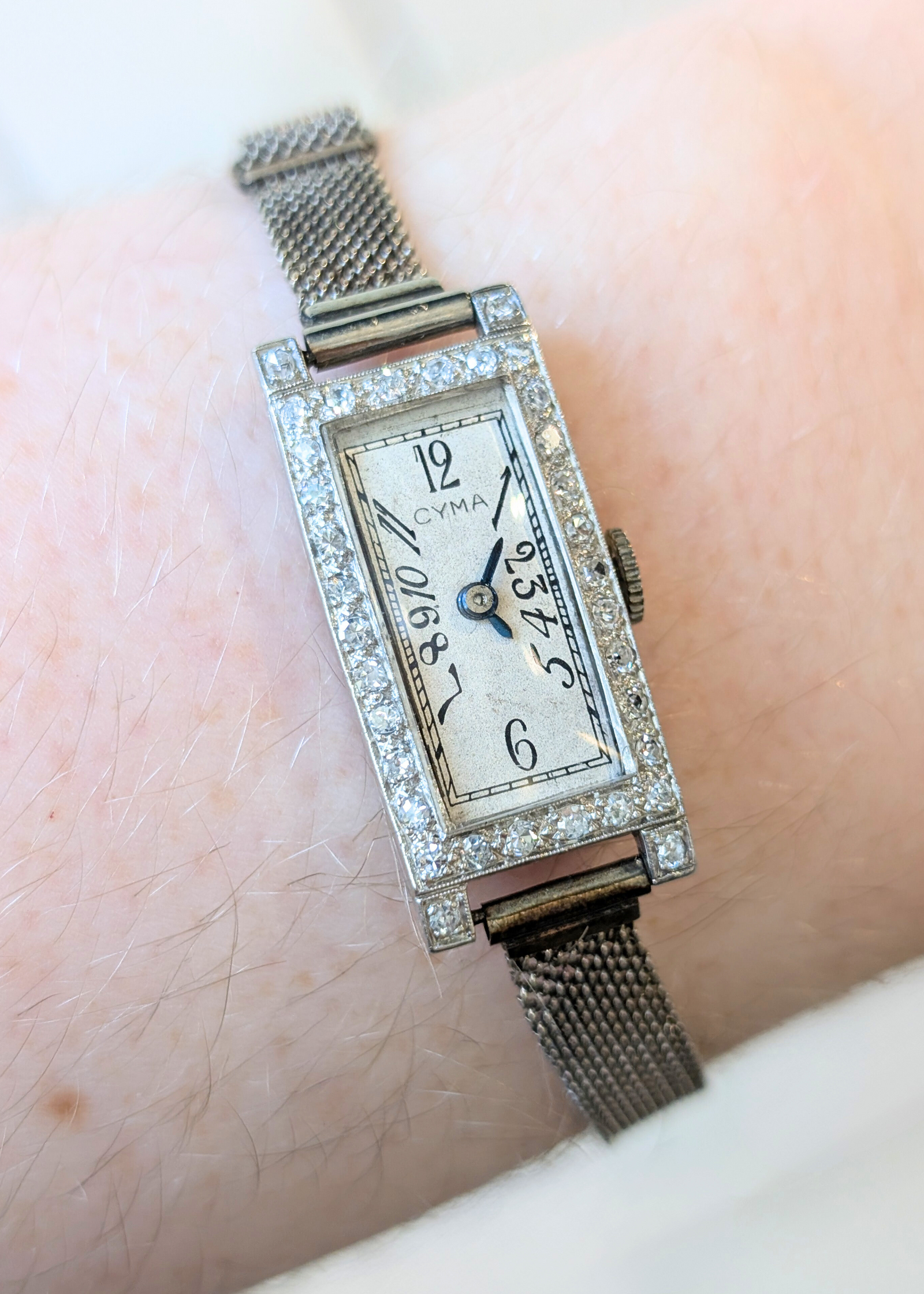 Antique Diamond Cyma Ladies Watch