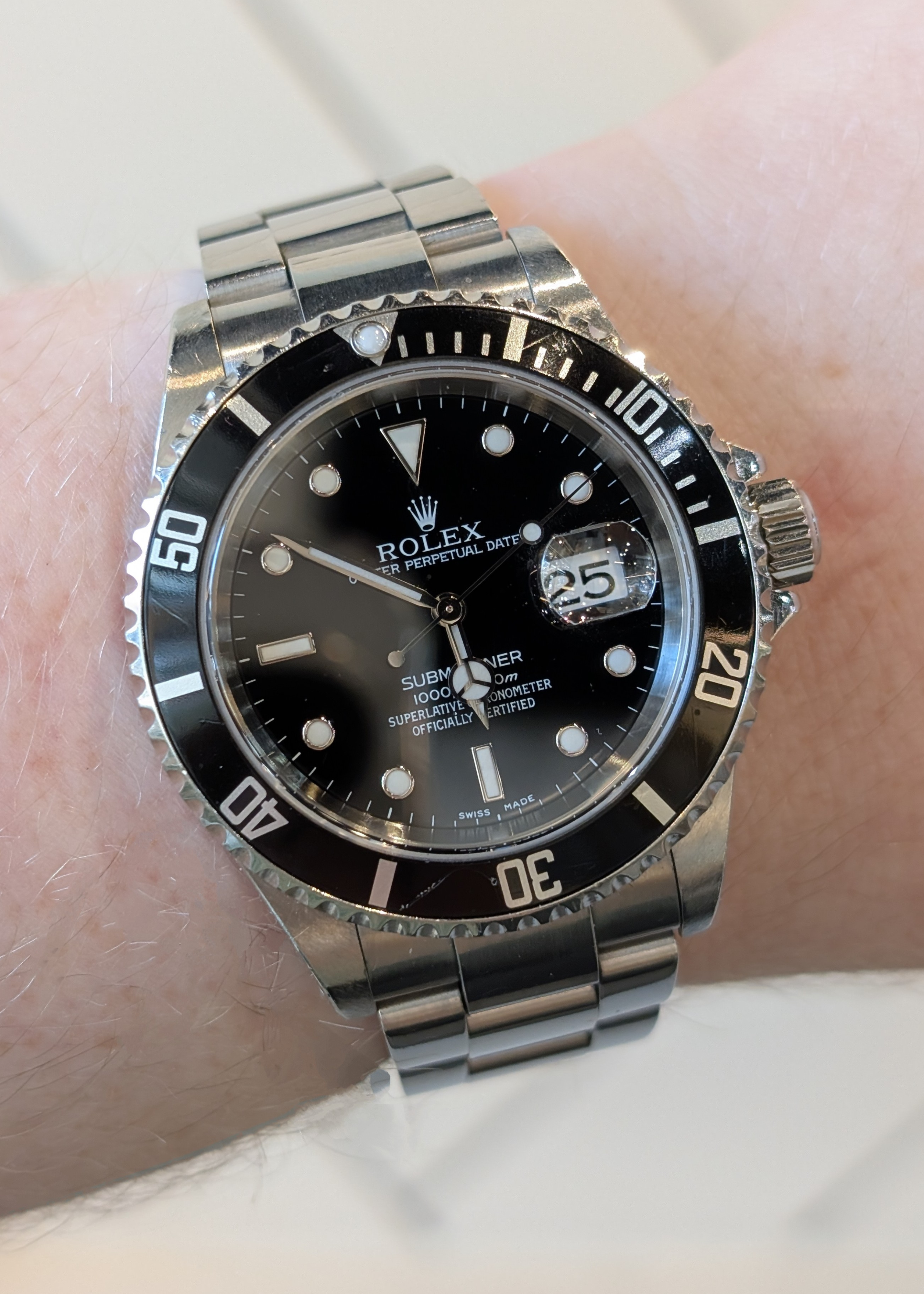 Rolex Submariner Date Black Dial/Bezel Ref.16610 - Francis Jewellers
