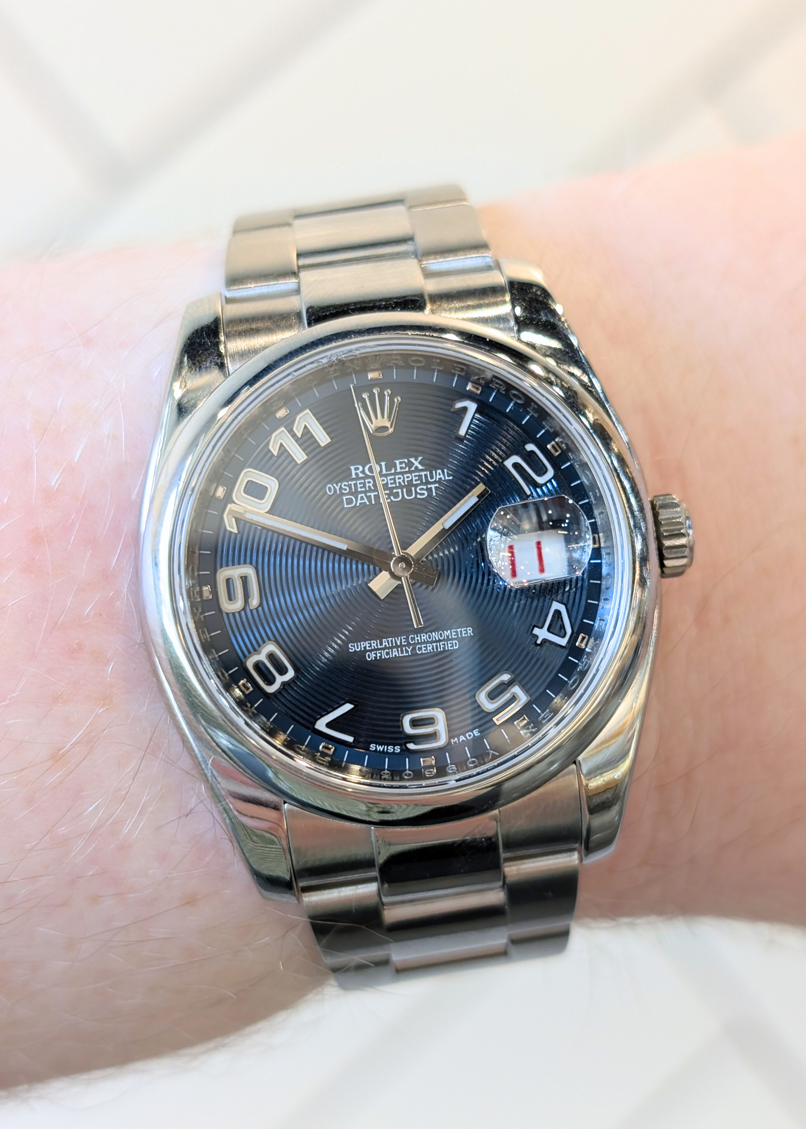 Rolex Datejust Blue-Concentric Dial Ref.116200