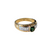 18k Yellow Gold & Platinum Tsavorite Garnet & Diamond Ring