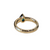 18k Yellow Gold Pear-Shape Emerald Bezel Ring