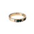 14k Yellow Gold Emerald & Diamond Half-Eternity Bead-set Band