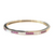 18k Yellow Gold Ruby & Diamond Hinged Bangle Bracelet