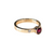 14k Yellow Gold Bezel Set Ruby & Diamond Ring