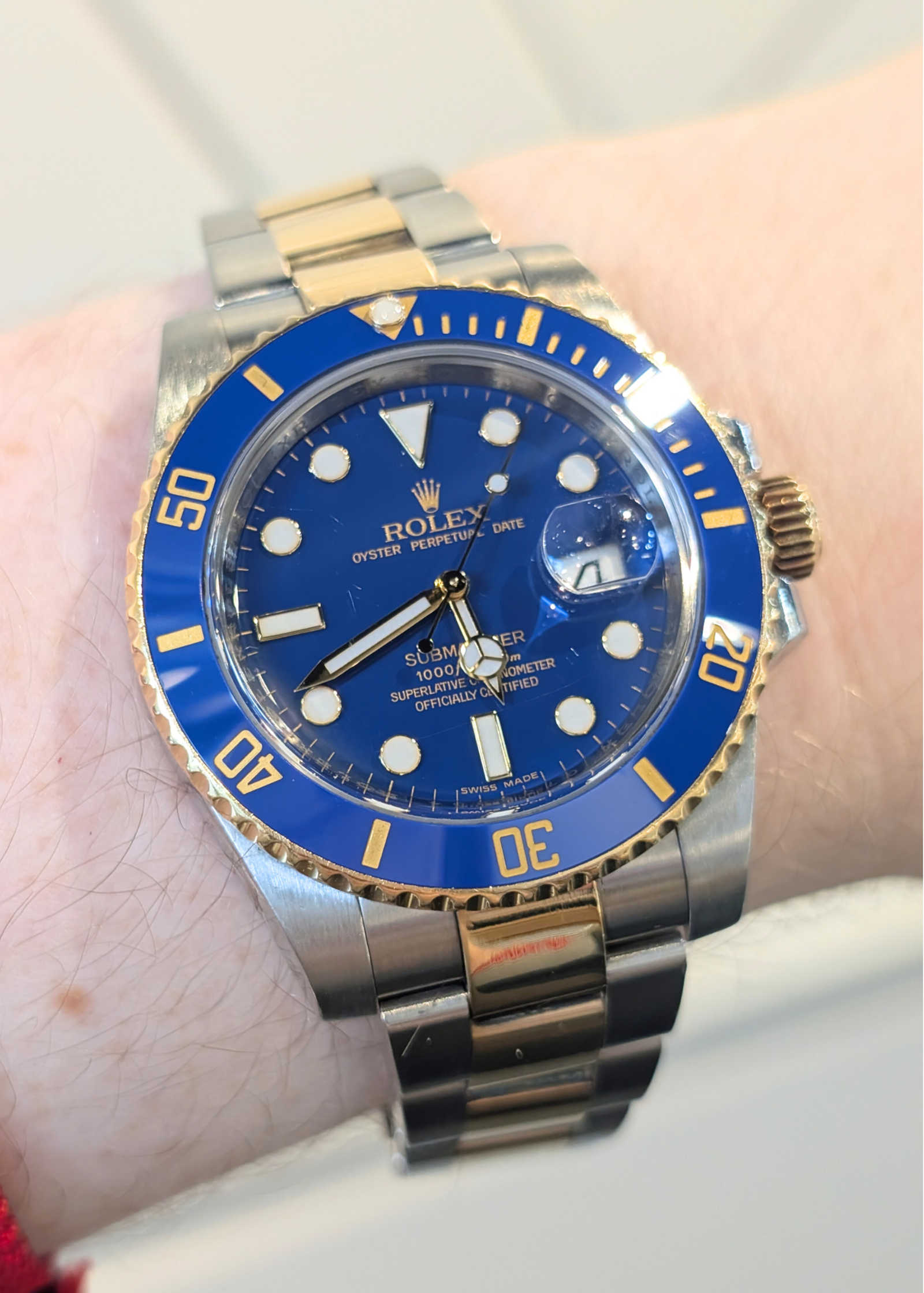 Rolex Submariner 'Bluzie' Two-Tone Wristwatch
