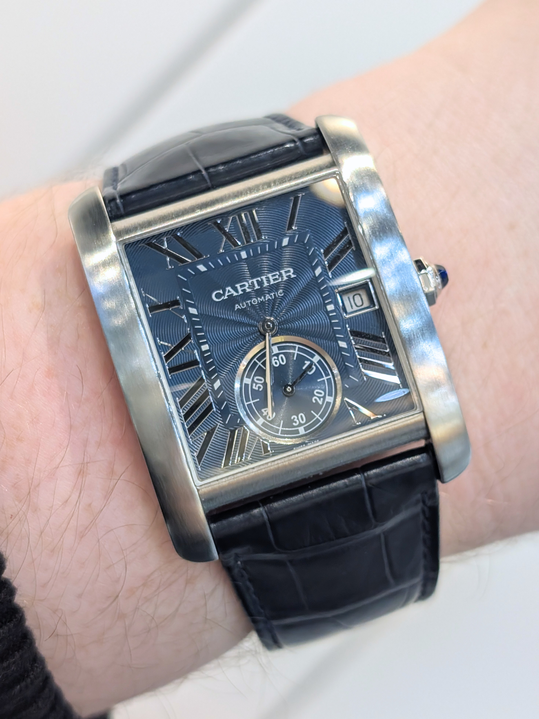 Cartier Tank Stainless Steel Model #3589 315205 VX - Francis Jewellers