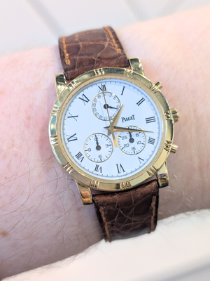18k Yellow Gold Piaget Chrono 'Dancer' Wristwatch