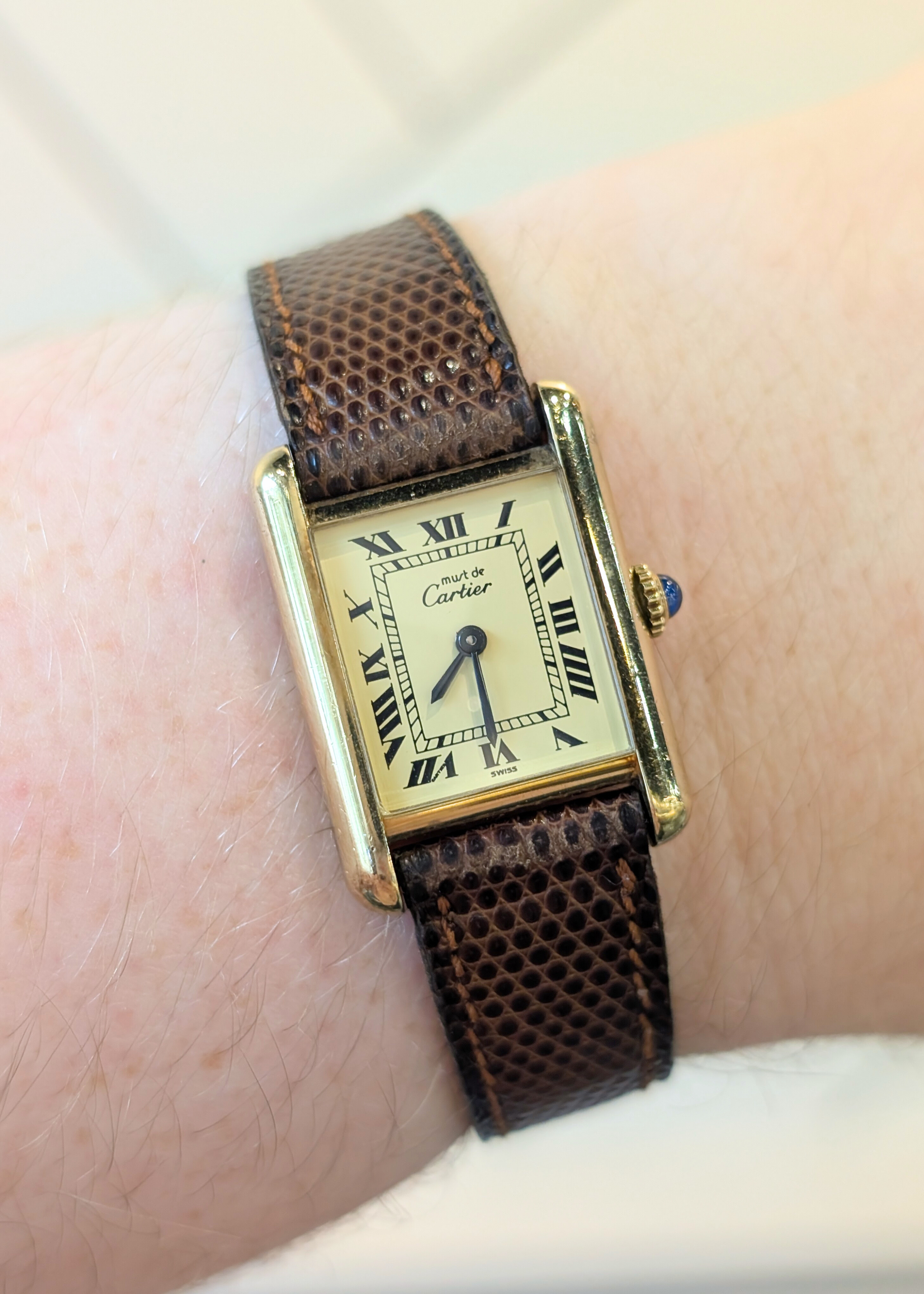 Cartier Tank Paris Manual Vermeil 20mm Case (SM)