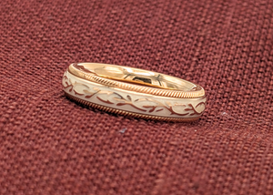 18k Yellow Gold & Enamel Wellendorff Spinner Ring