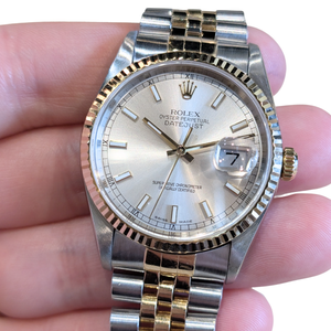 Rolex Datejust Two-Tone 36mm w/ Silver Dial