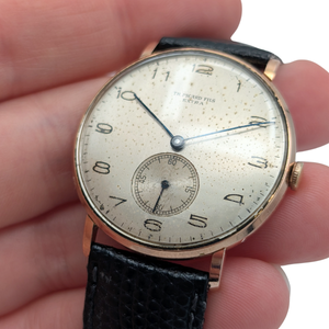 Vintage TH Picard Filsextra 18k Rose Gold Wristwatch