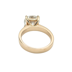 Natural Round Brilliant Cut Solitaire Diamond Engagement Ring