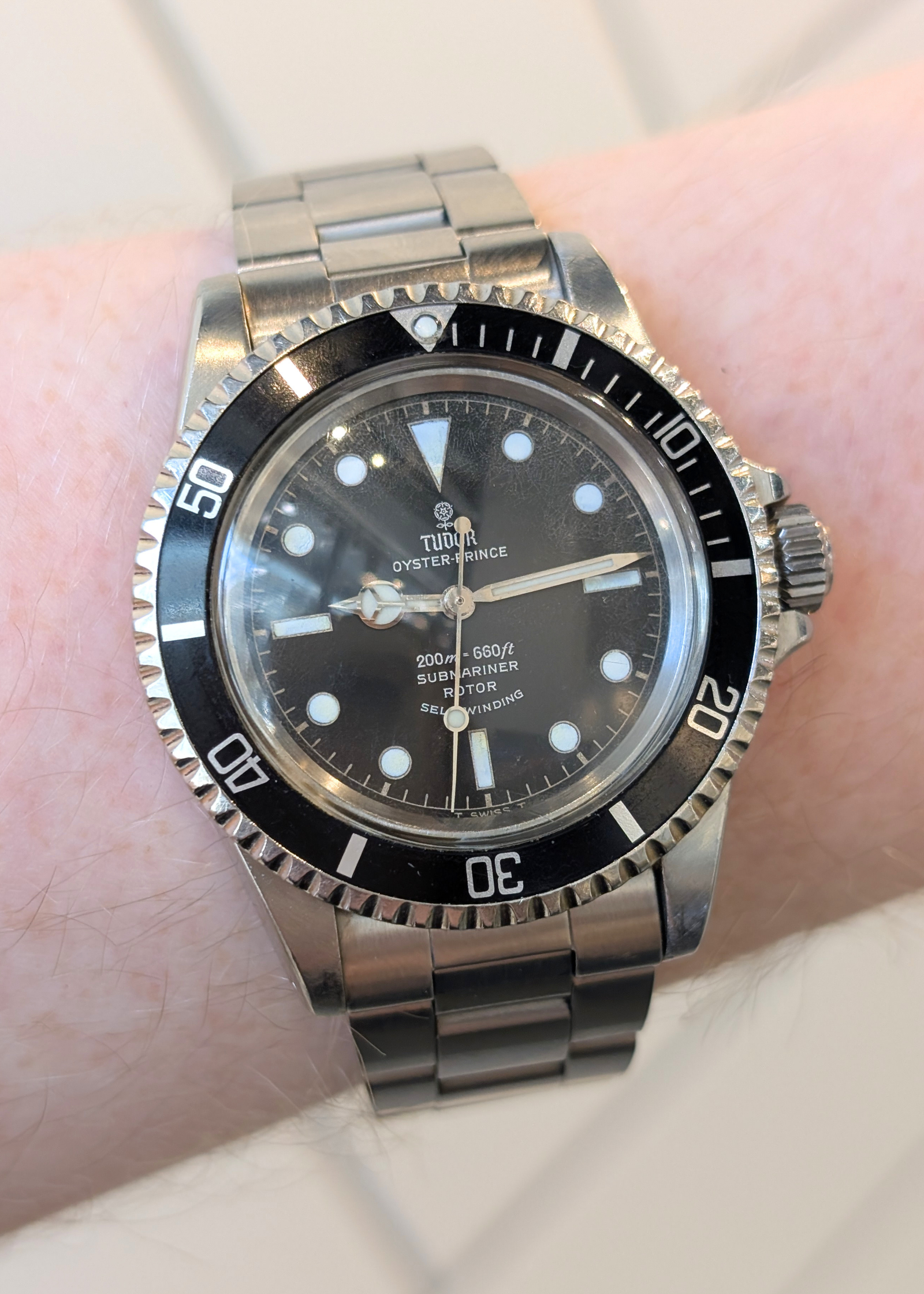 Tudor Submariner Wristwatch 1966 Black Dial