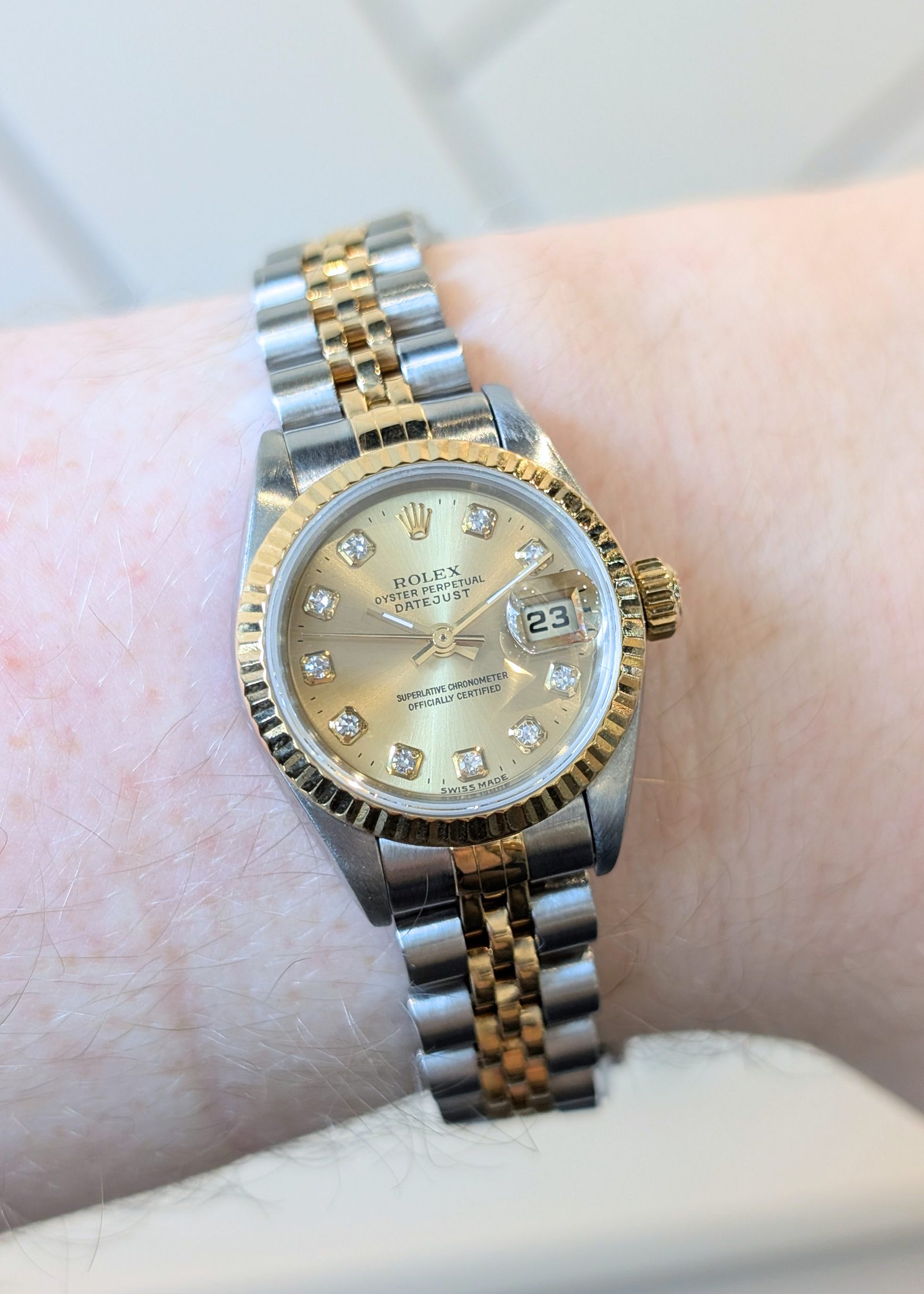 Rolex Lady Datejust 26mm Two-Tone w/ Diamond Dial
