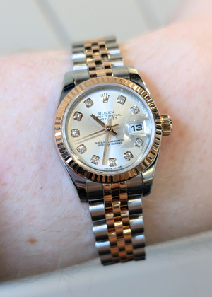 Rolex Lady Datejust 26mm Rose Gold & Diamond Dial