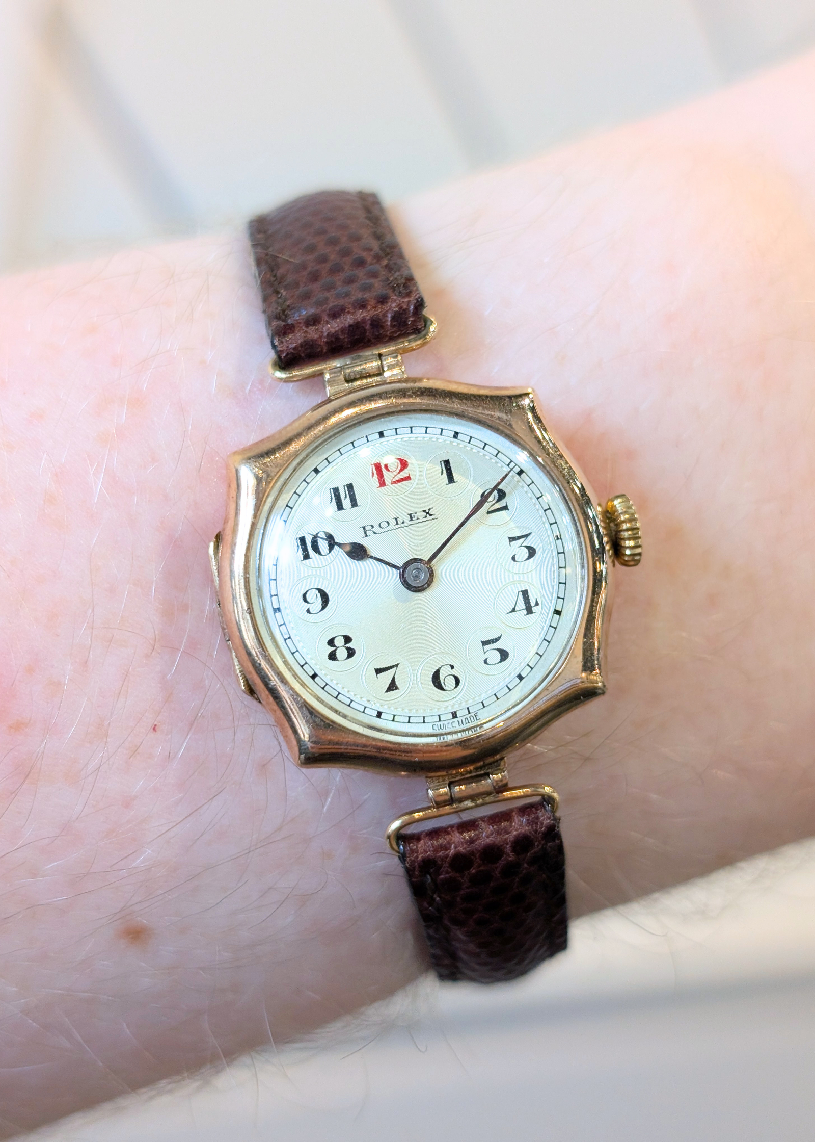 Rolex Vintage Ladies 9ct Watch Fancy Case