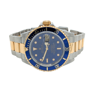 Rolex Two-Tone 'Bluzie' Submariner 18k Yellow Gold & Stainless Steel