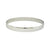 10K W/G Solid Construction Low Dome Bangle 7mm Wide