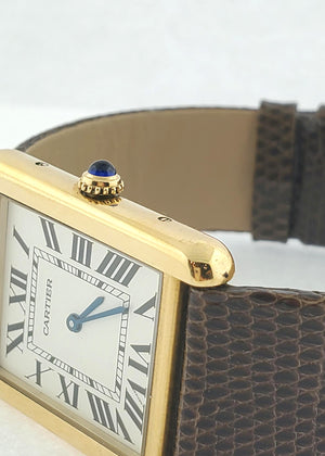 18K Yellow Gold and S/S Cartier Tank Solo Year 2007