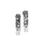 14K White Gold Diamond Earrings with Multi Texturing